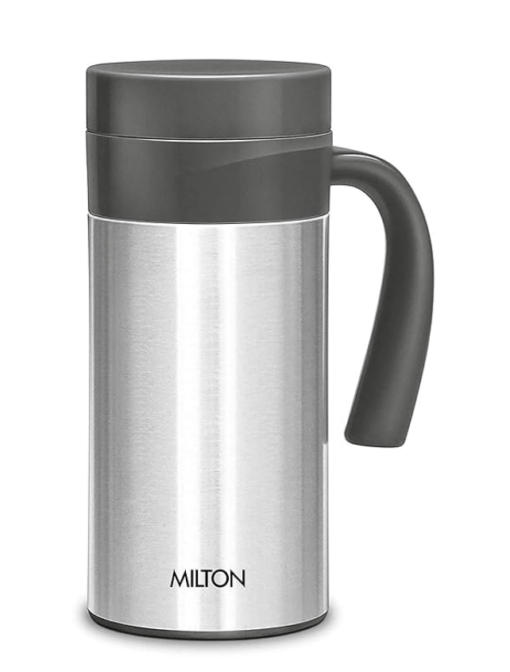 Milton Flagon Thermosteel Vacuum Insulated Flask, 400 ml, Steel - Image 2